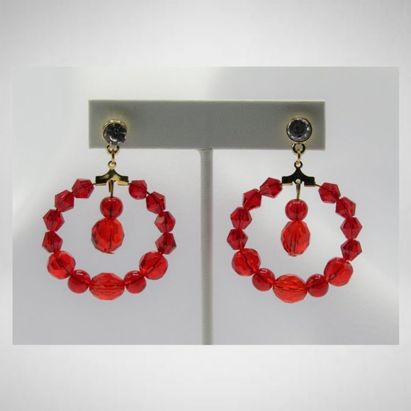 Red Beaded Jewelry Set - Picture 5 of 5